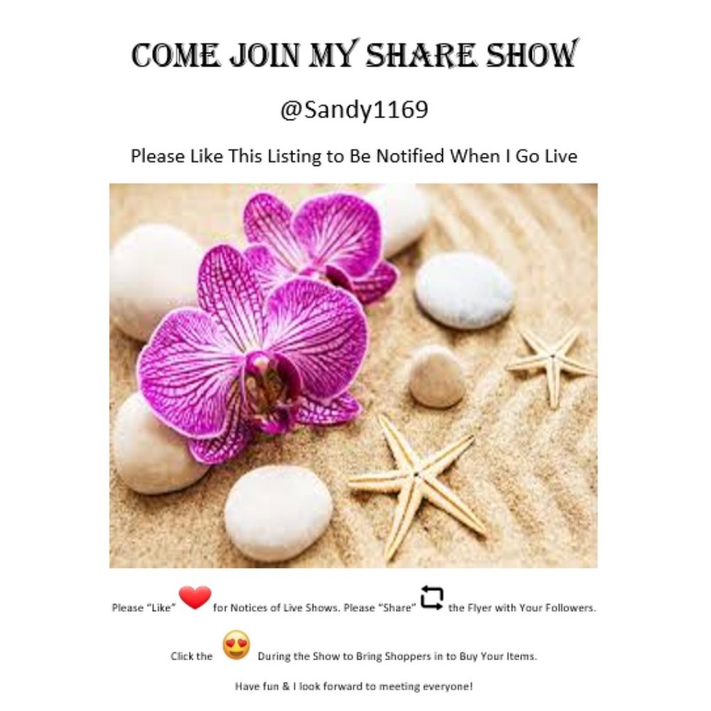 Like This Flyer to Be Notified When I Go Live For My Share Show! I am Live Join! - Picture 1 of 2